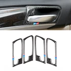 4 шт., защитные накладки на дверную ручку из углеродного волокна для BMW X5 X6 E70 E71 2009 2010 2011 2012 2013