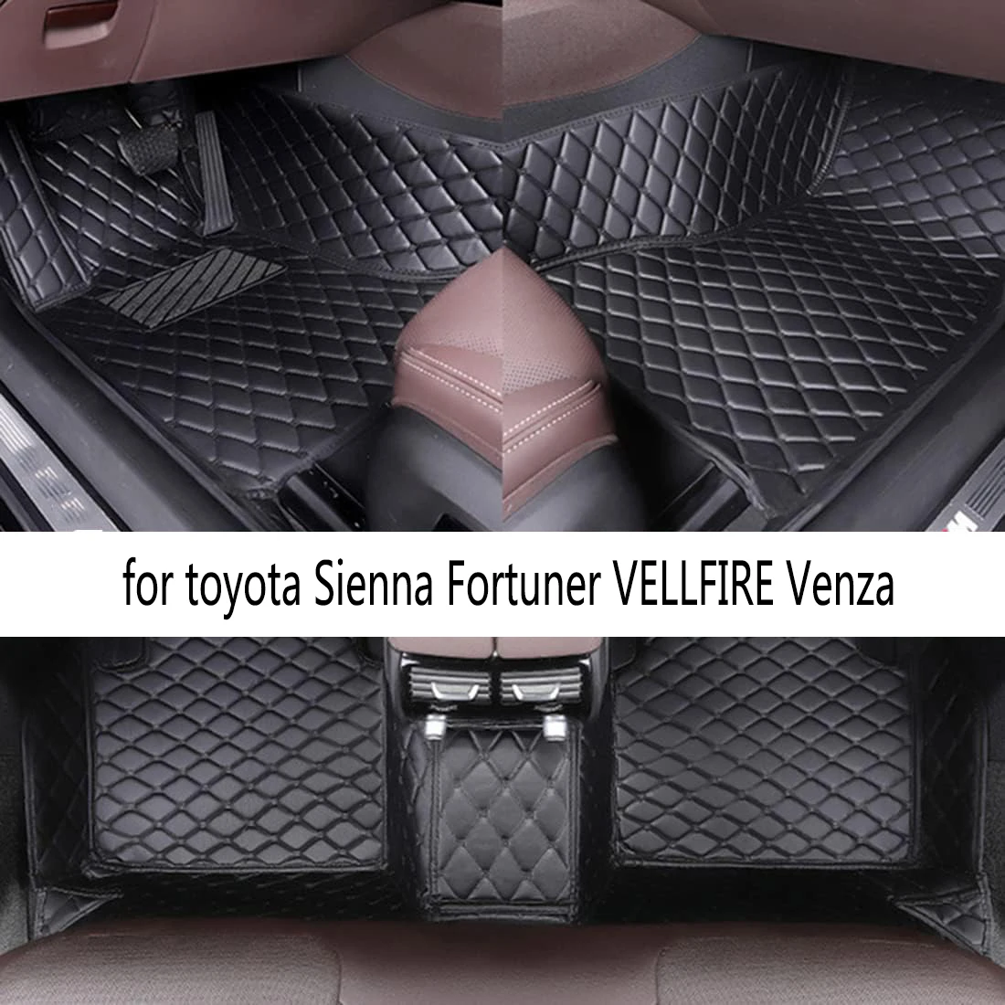 

CRLCRT автомобильный напольный коврик для toyota Sienna Fortuner VELLFIRE Venza WISH Previa Zelas HILUX автомобильные аксессуары коврики