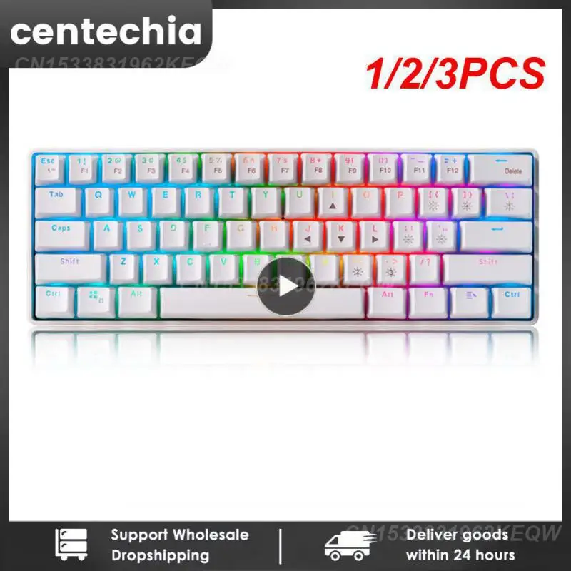 1/2/3 шт. Redragon K616 TKL Беспроводная механическая клавиатура RGB 5,0 BT/2,4 ГГц/Проводная, три режима, 60% линейная клавиатура