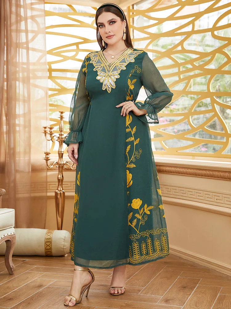 Рисунок 4 - Женское платье-макси с вышивкой