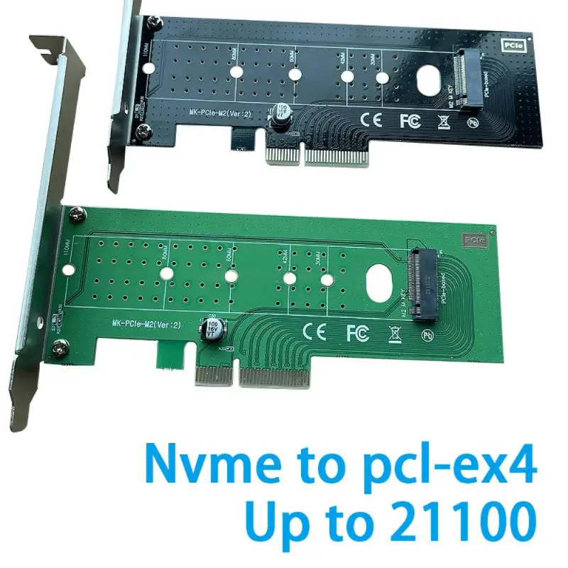 

Плата расширения X16 2280 22110 легкая Pci-e X4 или Pci-e X8 Pci-e, адаптер сигнальной карты, черный M.2 Pcie-адаптер Nvme