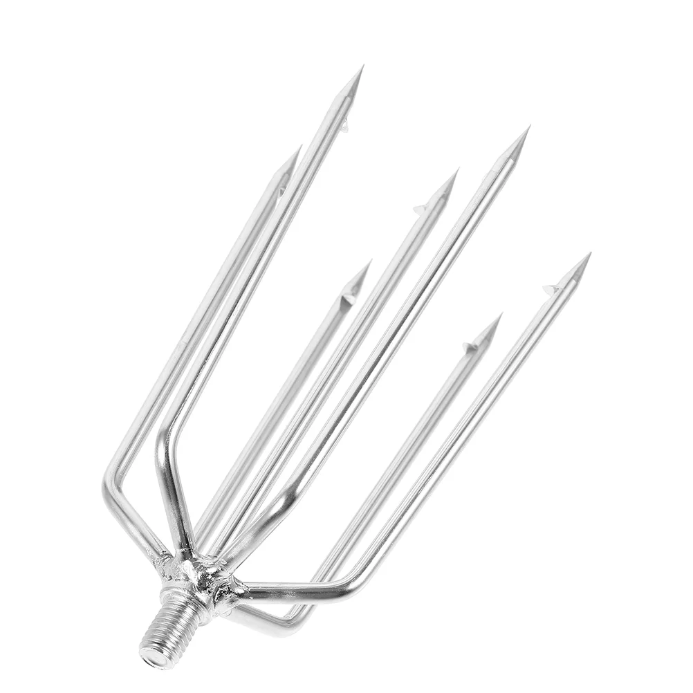 Большой рыболовный гарпун 7-зубчатый барный крючок из нержавеющей стали для