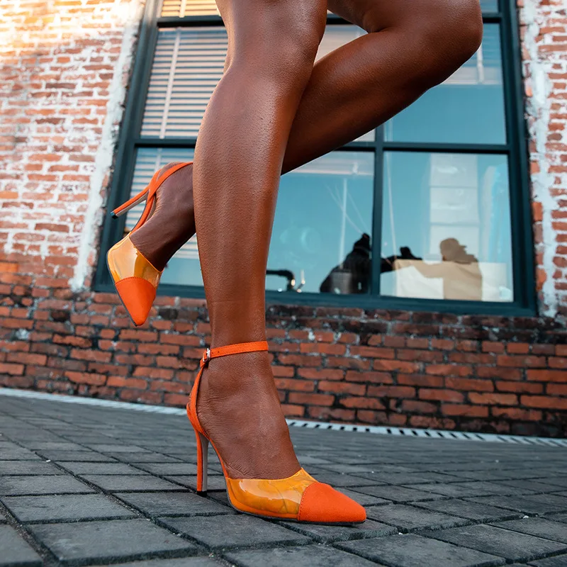 

New fashion pointed toe stiletto sexy high heels shallow mouth simple all-match sandals casual shoes women shoes