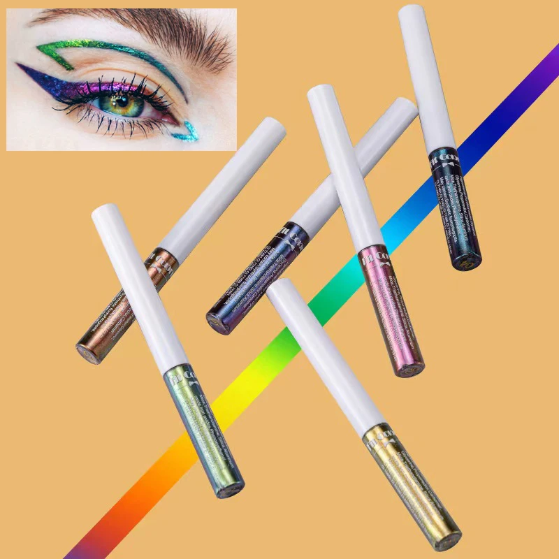 

Liquid Eyeshadow Metallic Shimmer Chameleons Eyeliner Pearlescent Beauty Waterproof Long Lasting Highlighter Eye Makeup YZL001