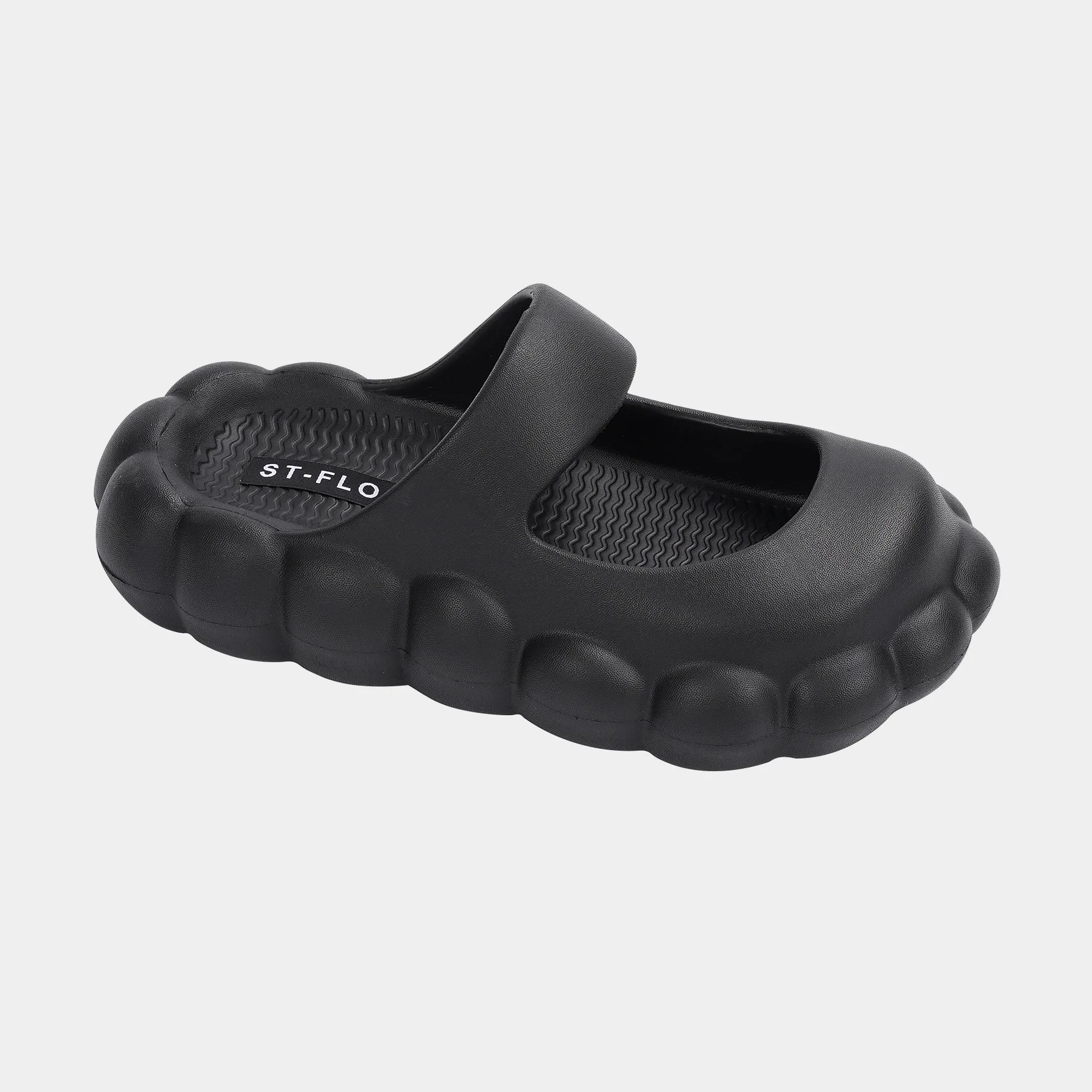 

Women'S EVA Rubber Mary Jane Wrapped Head Slippers Casual And Versatile Sandals