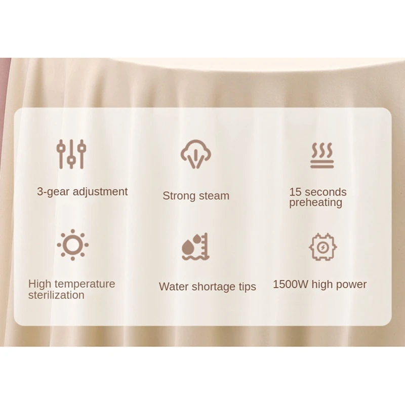 Отпариватель для одежды 1500 Вт с баком 280 мл