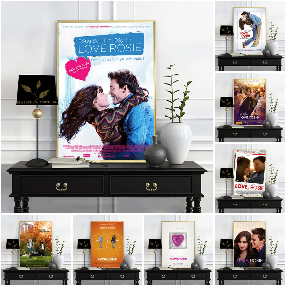 

Романтика, комедия, фильм, Постер Love Rosie, Настенная картина, домашний декор, Картина на холсте