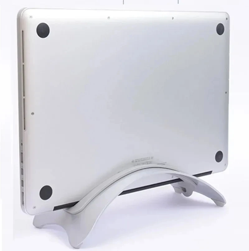 

Вертикальная алюминиевая подставка для ноутбука, алюминиевый компактный настольный держатель для MacBook Pro Air Retina, силиконовая подставка