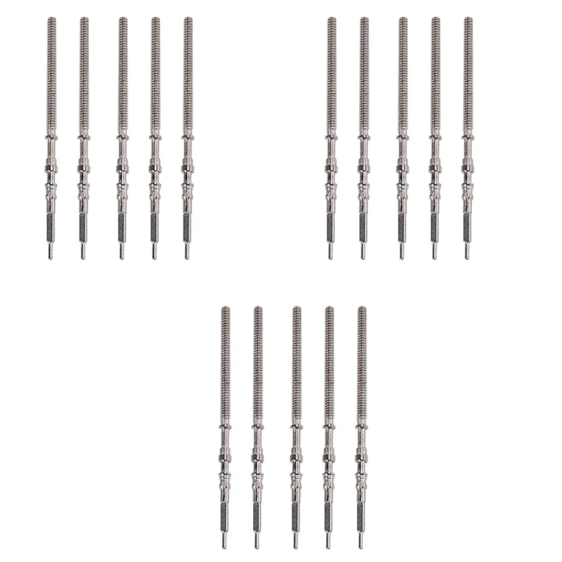

15Pcs Winding Stem For NH3 Series Movement Stainless Steel Winding Stem For NH35 NH36 NH38 NH39A Repiar Crown Kits