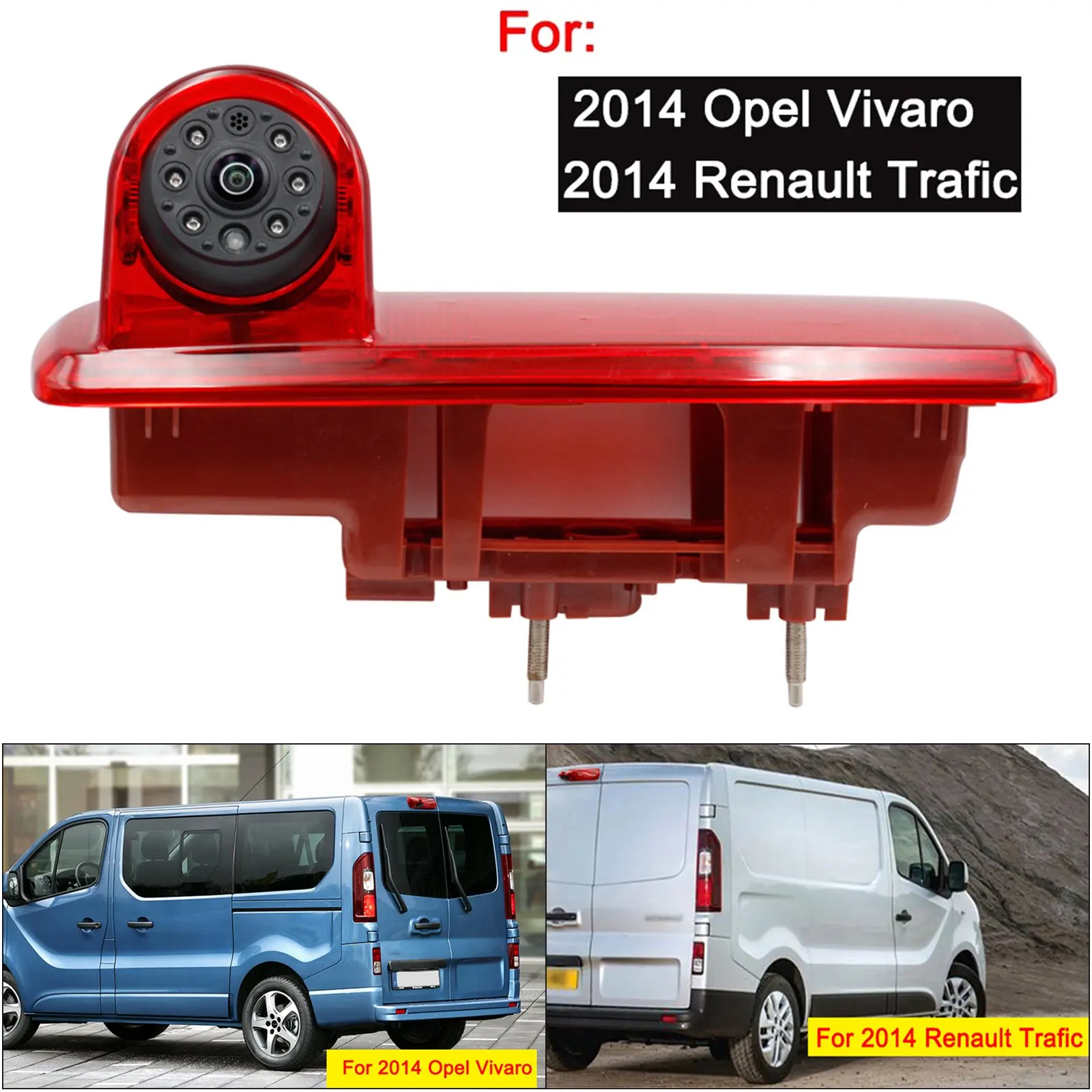 3-й стоп-сигнал с креплением для камеры заднего вида кабелем 10 м Renault Trafic Opel Combo/Vivaro