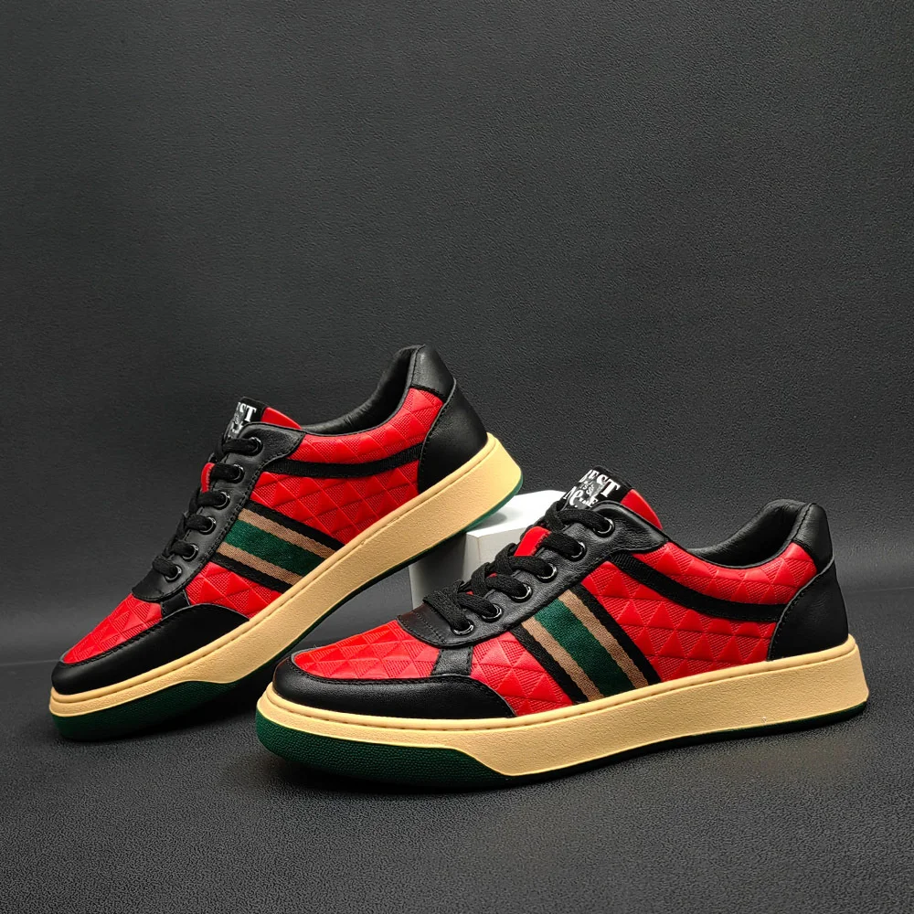 

Роскошные брендовые универсальные повседневные мужские туфли из натуральной кожи на плоской подошве