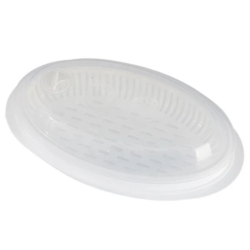 

Steamer Kitchen Microwave Oven Steamer Folding Bowl Container Baking Fish Steam Roaster Bread Food Cook Tool