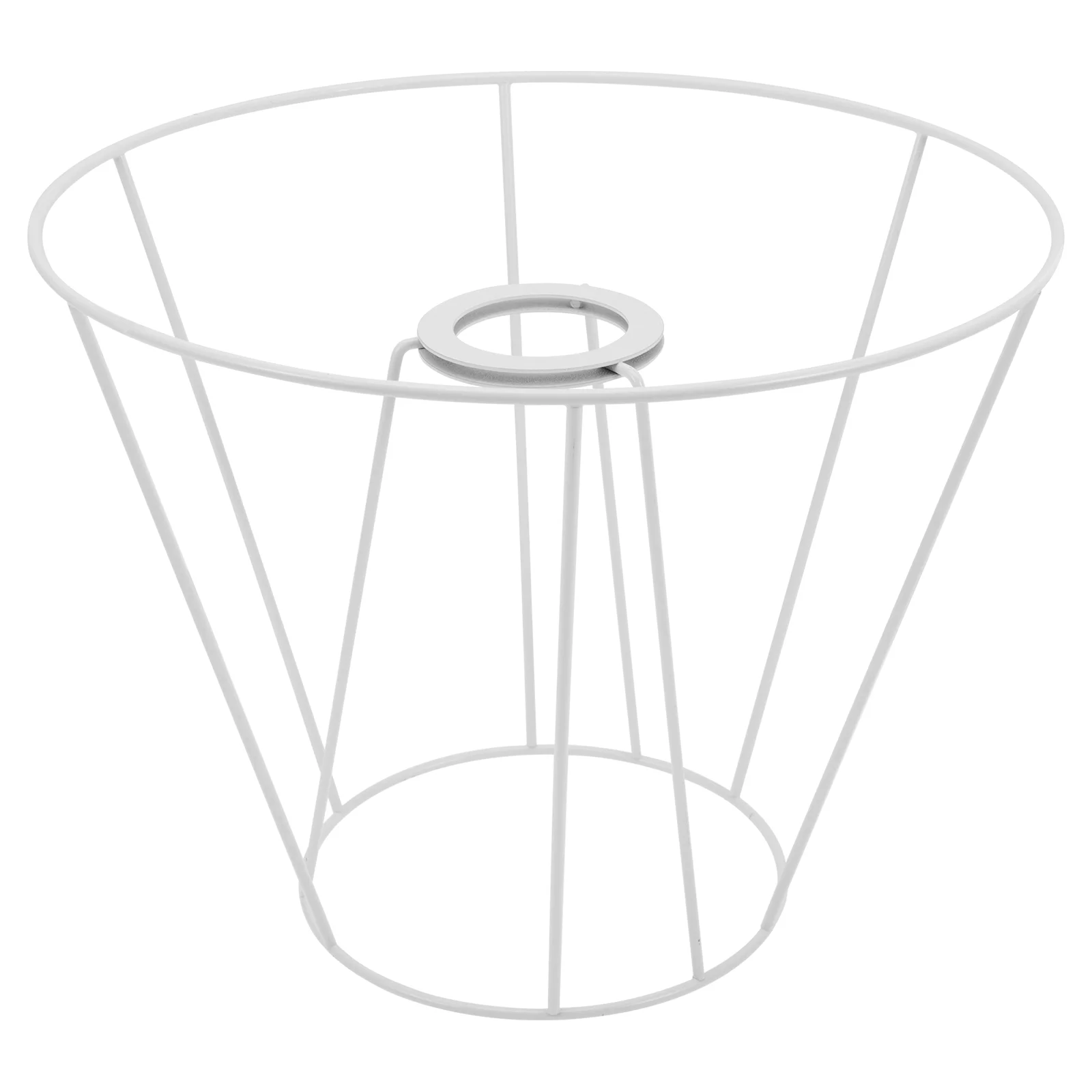 

Lamp Lampshade Shade Wire Frame Diy Guard Ring Bulb Cage Light Holder Drum Metal Table Pendant Iron Vintage Cover Round Ceiling