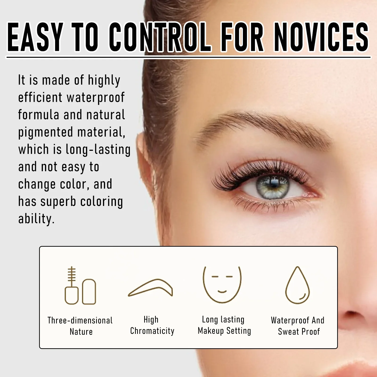 Крем для бровей Eelhoe водостойкий устойчивый к поту не легко размазывается