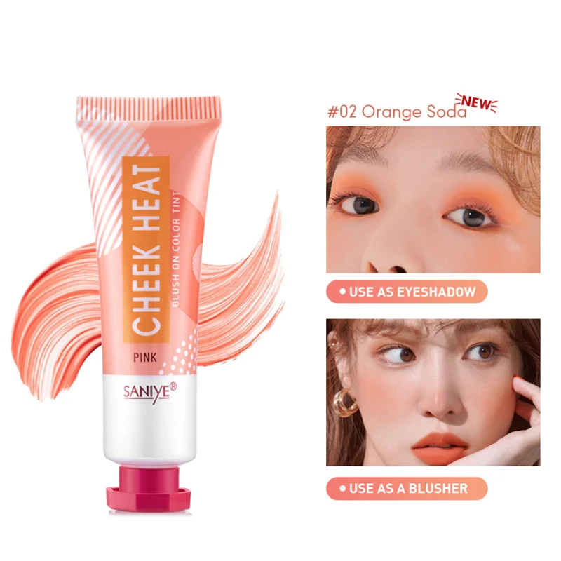 

Cute Blush On Liquide Fard A Joue Allık Cream Rubor Colorete En Crema Nude Orange Cheek Tint Liquido Blusher Coreano Maquillaje