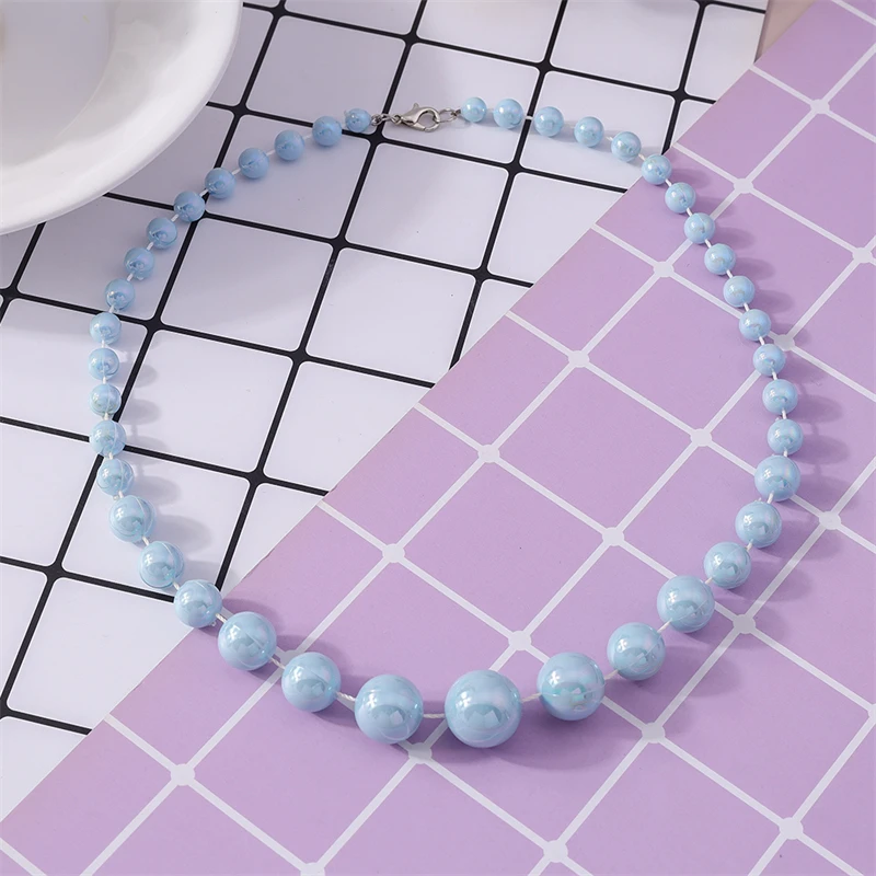 Модное ожерелье из бисера ручной работы карамельных цветов для женщин и девушек