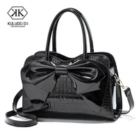women fashion bag leather handbags bow top handle female bag for women 2022 shoulder bag woman hand bags