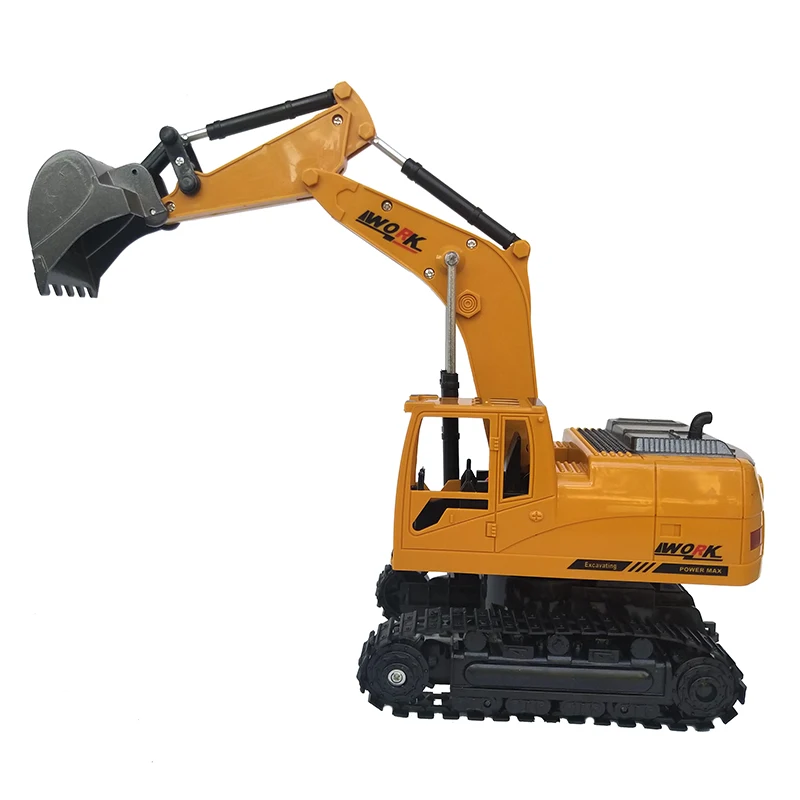 

8CH Simulated Caterpillar RC Excavator Truck Toy Alloy Shovel Digger Children Boy Beach Toy Tool Birthday Gift Traxcavator Model