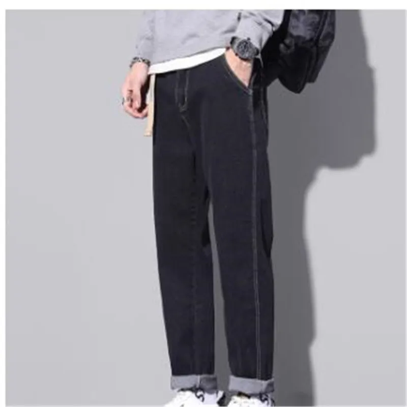 2022 New Winter Autumn Mens Cotton Casual Jeans for Men High Quality Male Pants