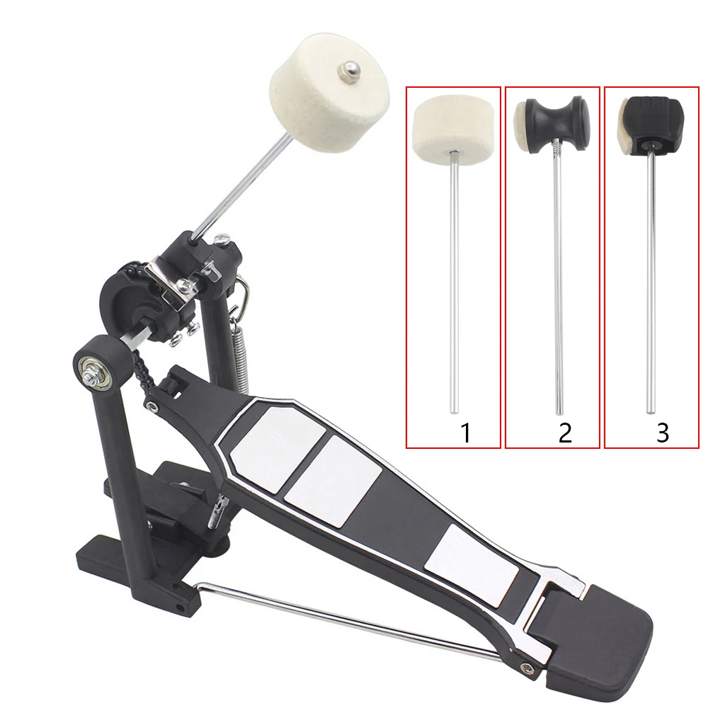 

Drum Pedal Beater Hammer Replacement Fittings For Drum Set Kit Single Bass Pedal Felt Head Percussion Instrument Accessories
