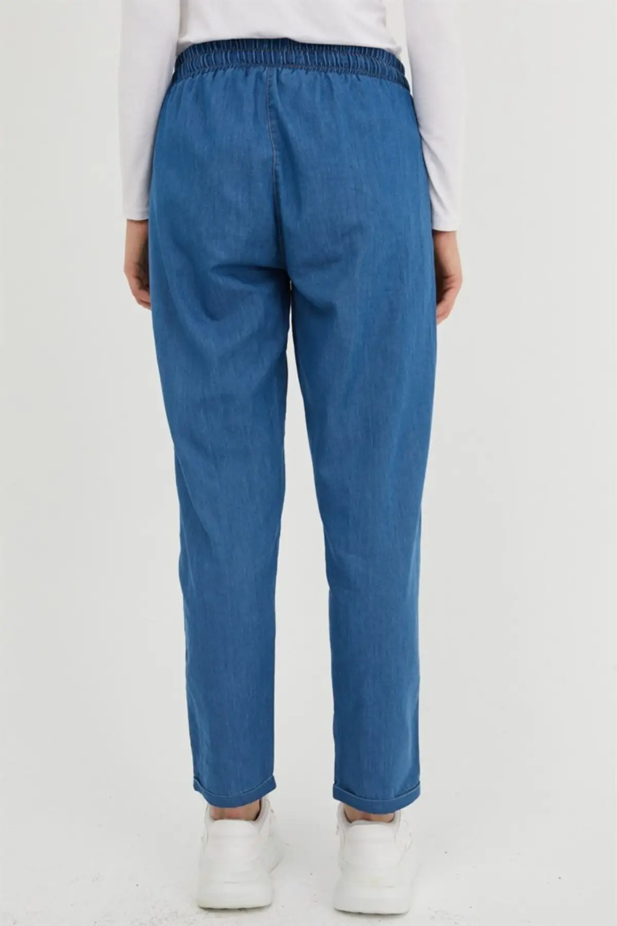 

Articulated Wheel Double Leg Jeans Women's Islamic Clothing Pants