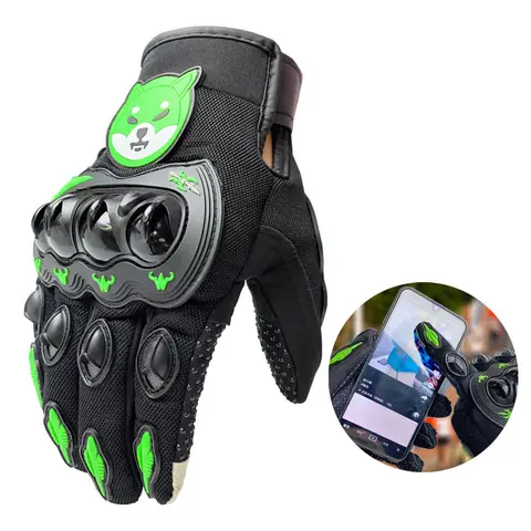 Мотоциклетные Перчатки с сенсорным экраном, гоночные перчатки с закрытыми пальцами, для занятий спортом на открытом воздухе, езды на кросс-байке