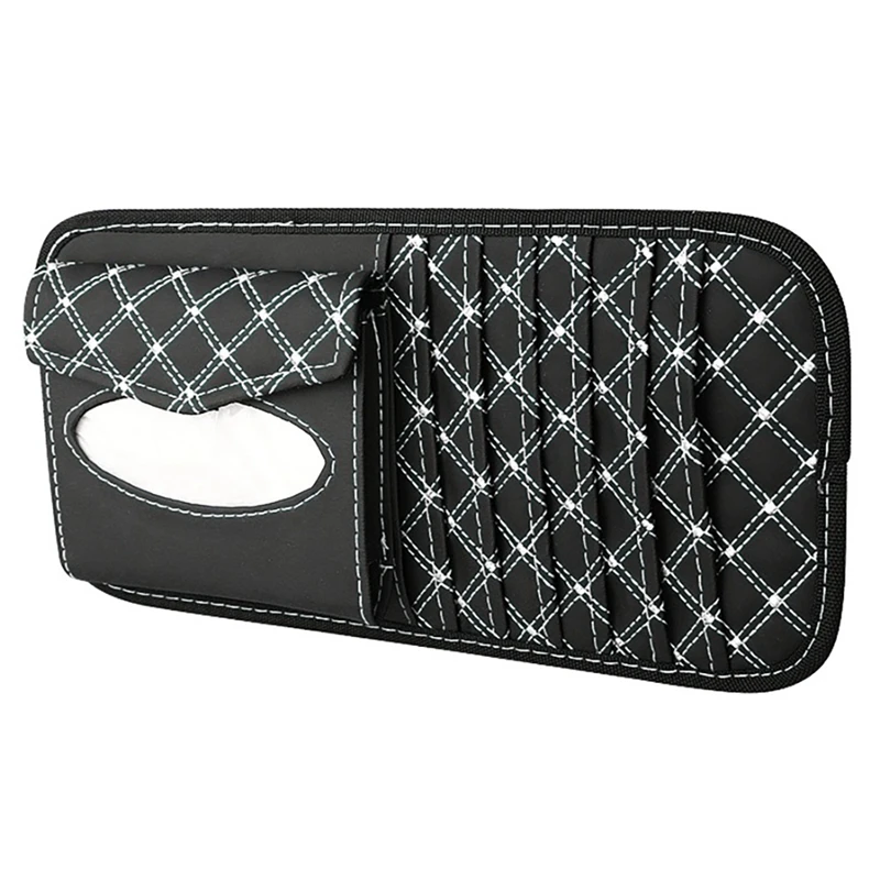 

Car Sun Visor Tissue Box DVD Card Case Holder Clipper for Car Interior