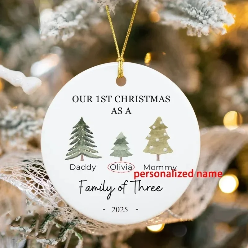 

Персонализированные керамические рождественские украшения для семьи HGDTFF