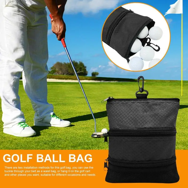 Bag Fan Pack Good Protection Large Capacity Multiple Pocket Ideal For Tennis Ball Golf Shower