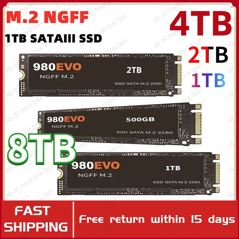 

Внутренний твердотельный накопитель 8 ТБ, NVMe SSD 4 ТБ M2 NGFF 4 ТБ 2023 EVO Plus 4 ТБ, 1 Тб hdd жесткий диск M.2