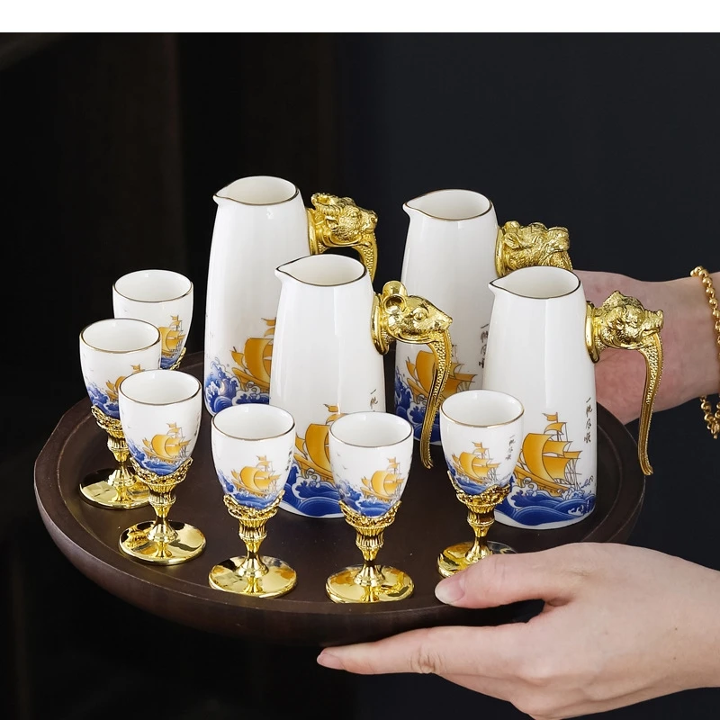 Керамический винный набор для парусника китайский Maotai Brandy водка прочный