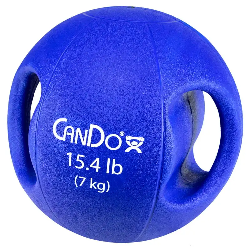 

Dual-Handle Medicine Ball for Strength Training, Core Workouts, Warmups, Cardio, and Plyometrics with Handles for Home and Clini