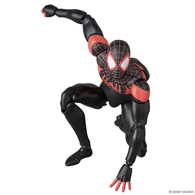 Фото 100% оригинальная игрушка Medicom, переиздание Mafex 276, Человек-паук Майлз Моралес, обновление комиксов, версия No 276, оригинальная фигурка на складе, модель игрушки №4