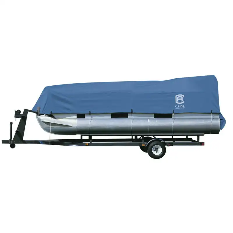 

Pontoon Boat Cover, Fits Pontoon Boats 17' - 20' L x 102" W, Trailerable Boat Cover with Polyester Fade-Resistant Fabric, Model