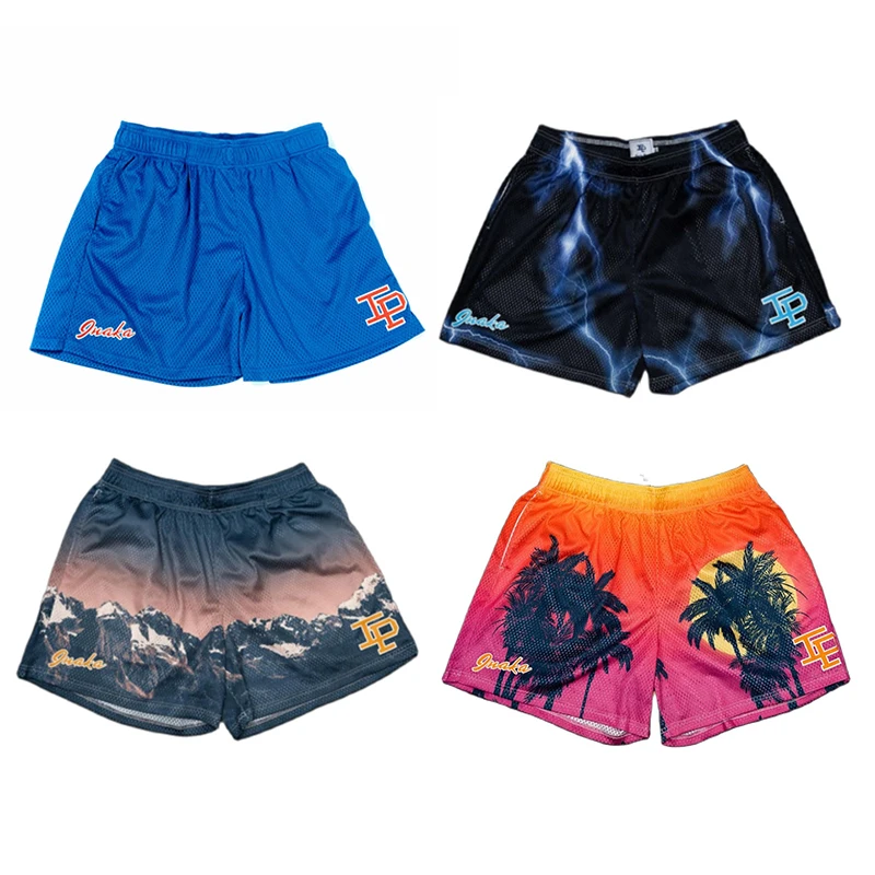 Streetwear Printed Shorts Men Women Casual Gym Basketball Mesh Beach Shorts 2022 Summer Quick-Drying Breathable Fashion Shorts