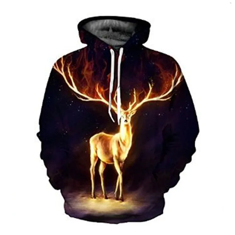 Adults Animals Scorpion Alien Fox 3D Digital Printing Hoodies Halloween Cosplay Costume Party Dress Up Sweatshirt Top Shirt