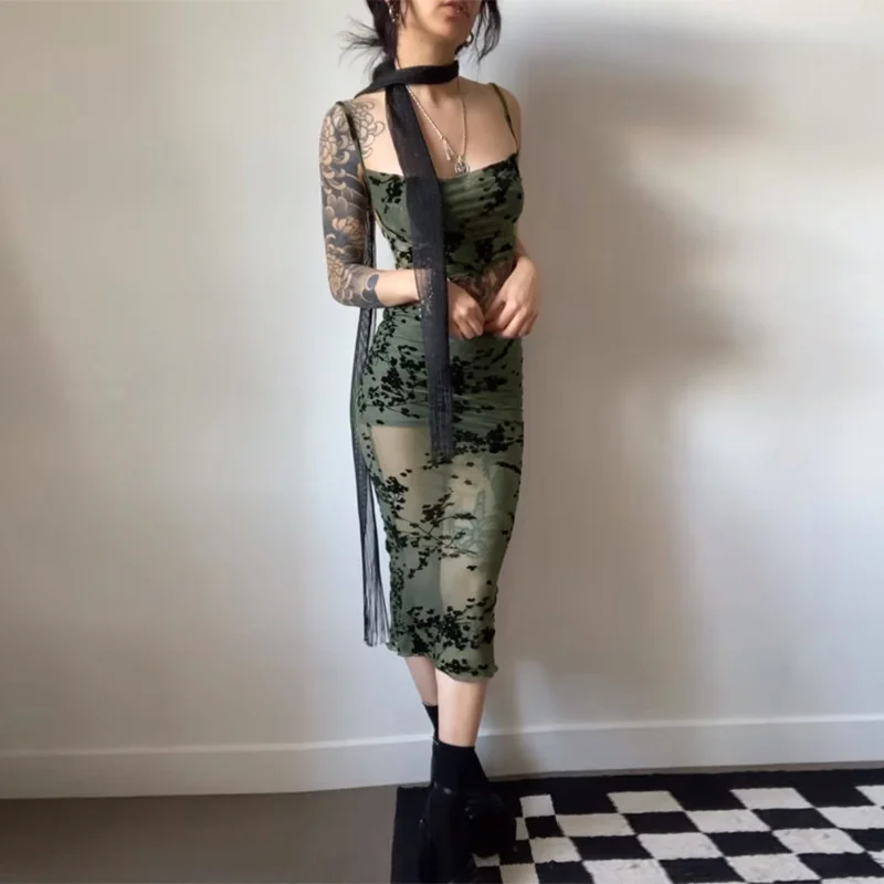 

Zoctuo, дизайнерский комплект модного платья, уличная одежда, облегающий сетчатый топ на бретельках и юбка, костюм для девушек, модная одежда для ночного сезона, 2 предмета