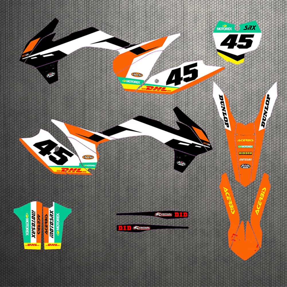 Для KTM SX SXF XC 2013 2014 2015 набор графических наклеек для EXC EXCF XCW 125 150 200 250 300 350 450 500 2014-2016 |
