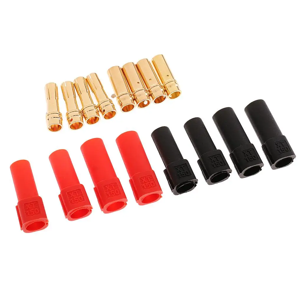 2Pairs XT150 Male Female Socket Gold Banana Plug for RC Lipo Battery Adapter