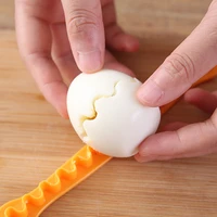 2 pcs fancy cut eggs cooked eggs cutter household boiled eggs creative tools bento cut flower shaper kitchen accessories
