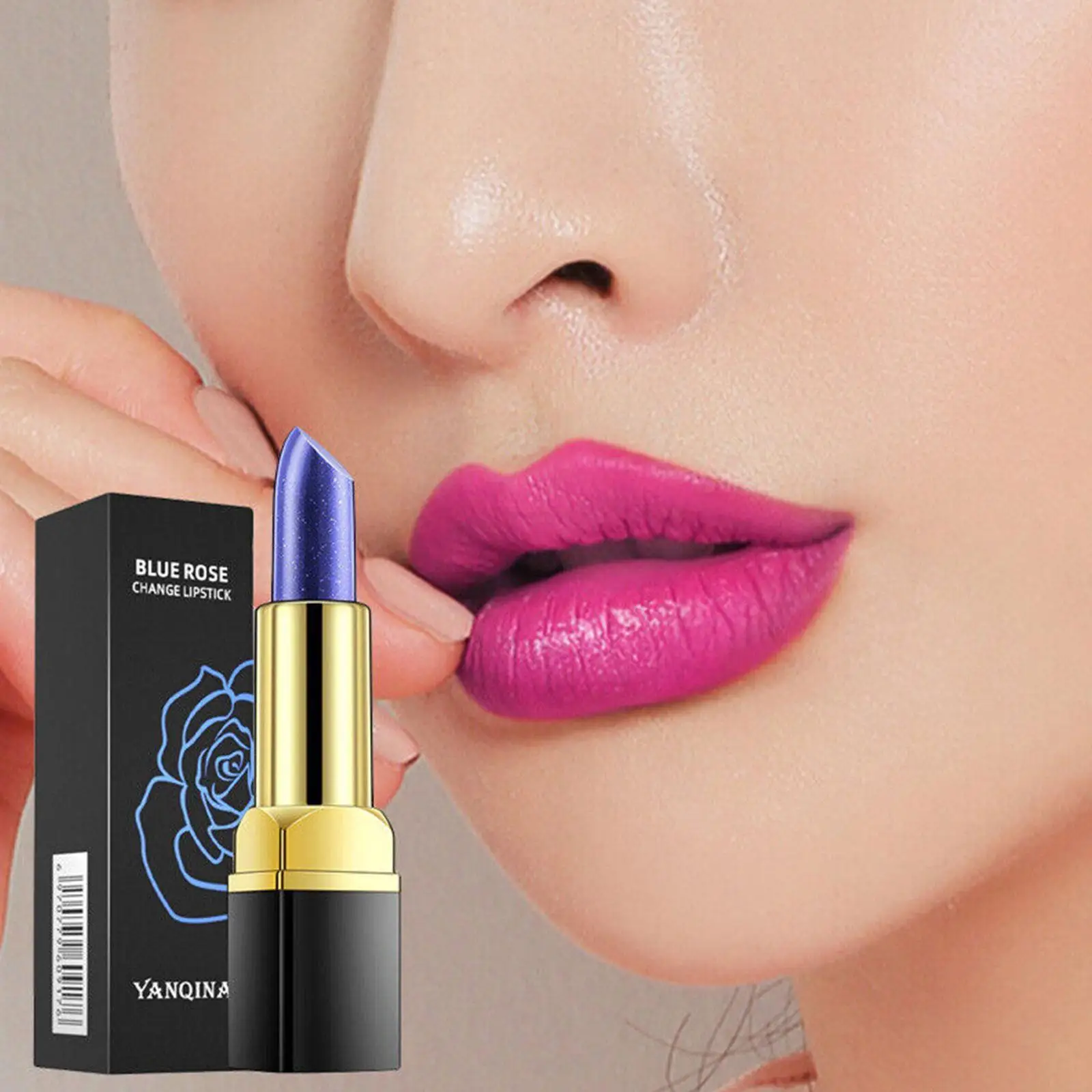 

Blue Rose Lip Temperature Color Changing Natural Long Lipstick Stain Lasting Woman Waterproof Makeup Moisturizing Gloss Lip W7b1