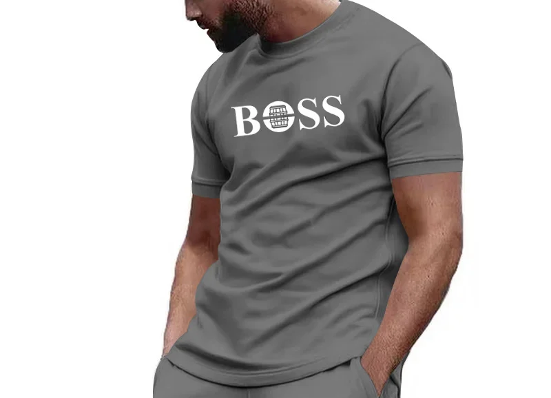 Мужская спортивная одежда из двух предметов комплект футболки с коротким