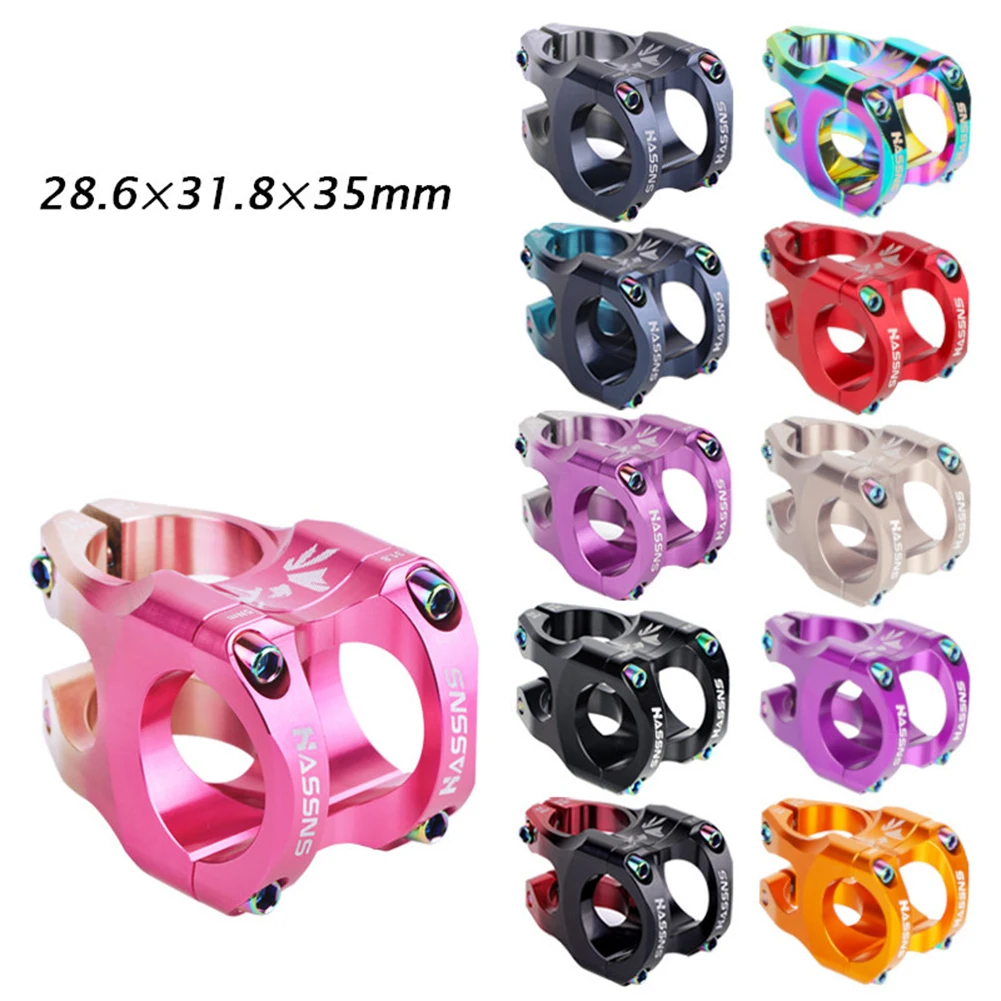 

Bicycle Hollow Stem Down Speed Short Stem Aluminum Hollow Riser Accessories 31.8x28.6x35mm Light Weight Road /Mountain/Downhill
