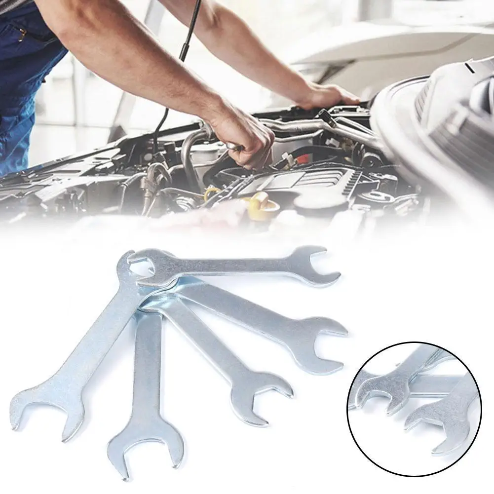 

Universal Open End Wrench 5.5-24mm Ultra-Thin Double Headed Spanner Wrench Hexagonal Simple Shaft Wrench Household Accessories