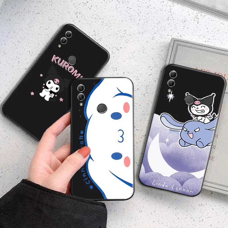 

Hello Kitty Kuromi Phone Case For Huawei Honor 7A 7X 8 8X 8C 9 V9 9A 9S 9X 9 Lite 9X Lite 8 9 Pro Liquid Silicon Coque Carcasa