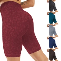 women yoga shorts elastic and comfortable yoga shorts women high waist tummy control workout shorts running pants