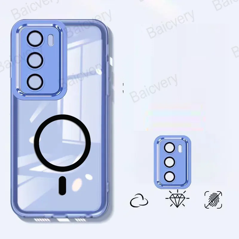 Мягкий силиконовый защитный объектив для камеры OPPO Reno12 Pro 5G ярких цветов с