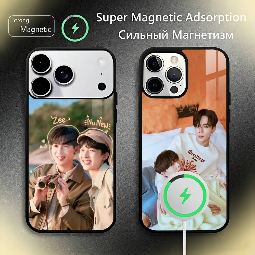 Фото Чехол для телефона ZeeNuNew Zee Pruk NuNew cutie pie для iPhone 17, 16, 15, 14, 13, 12, 11 Plus, Pro Max с поддержкой беспроводной зарядки Magsafe. №1