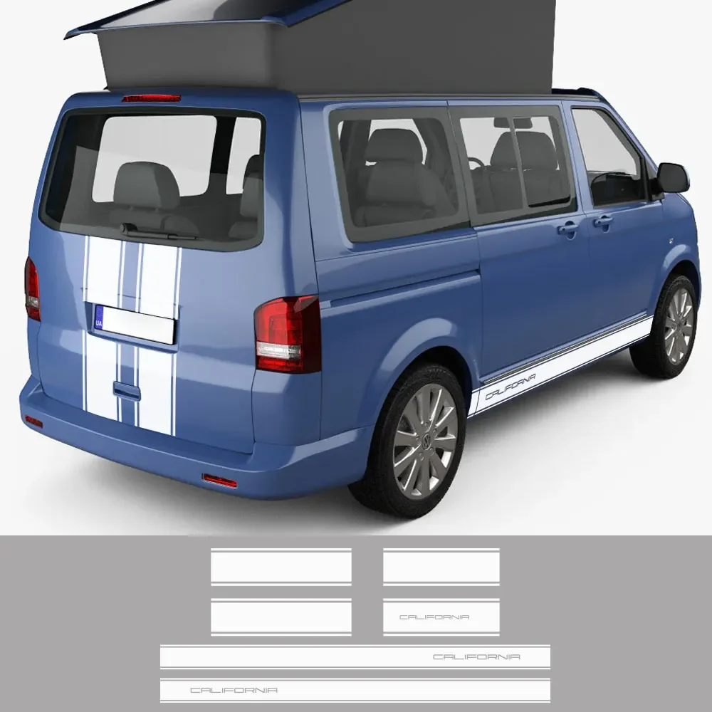 Наклейки виниловые на заднюю дверь автомобиля для Volkswagen VW Multivan Transporter T4 T5 California T6