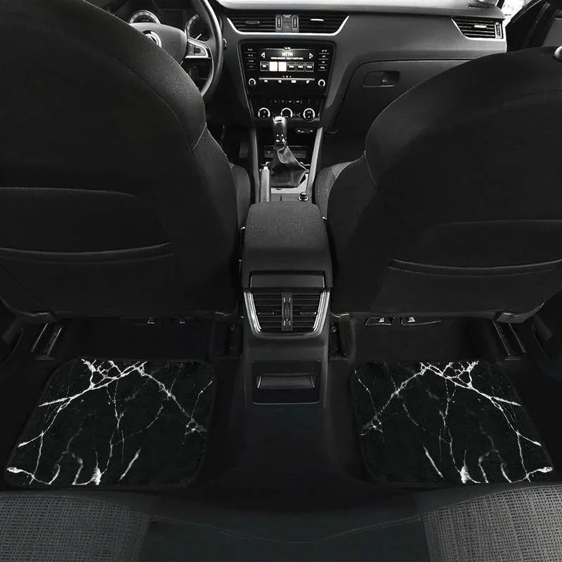 4 шт./комплект автомобильные коврики с мраморным принтом